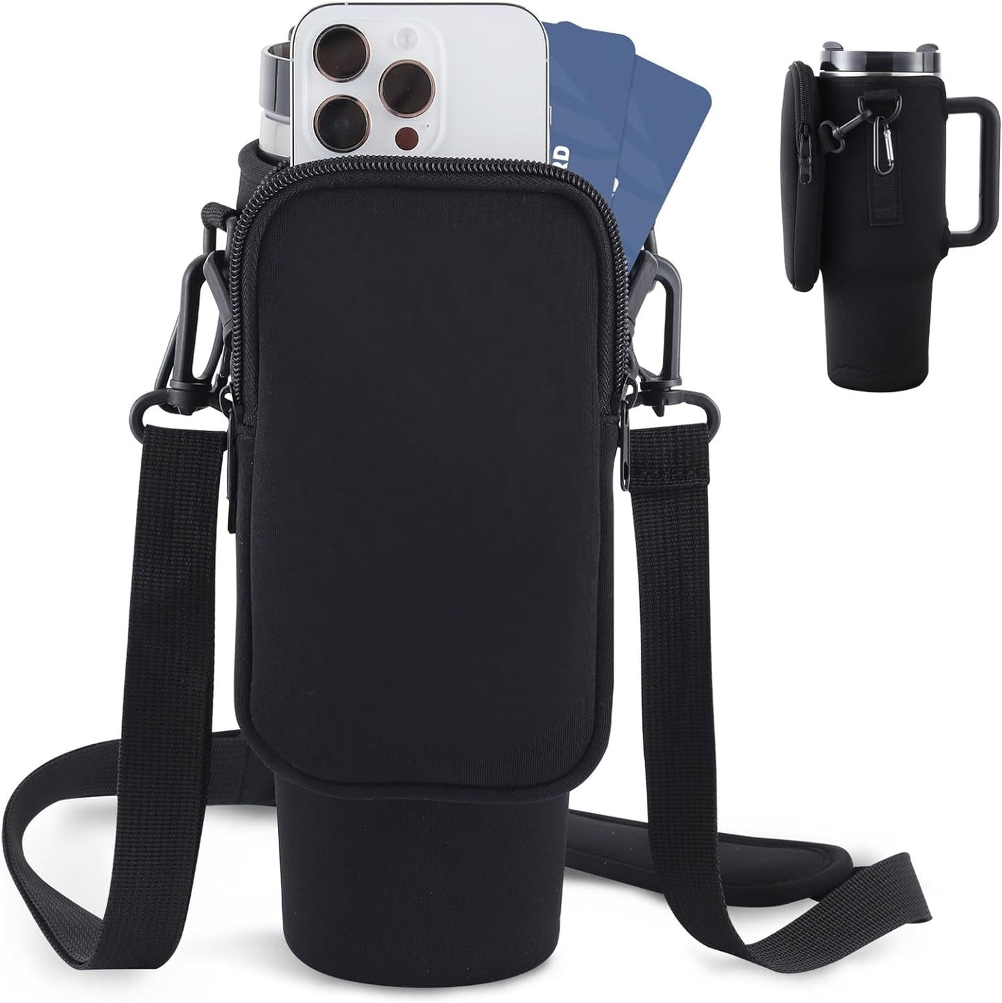 Modern Water Bottle Holder With Simple Adjustable Strap For Outdoor Hiking