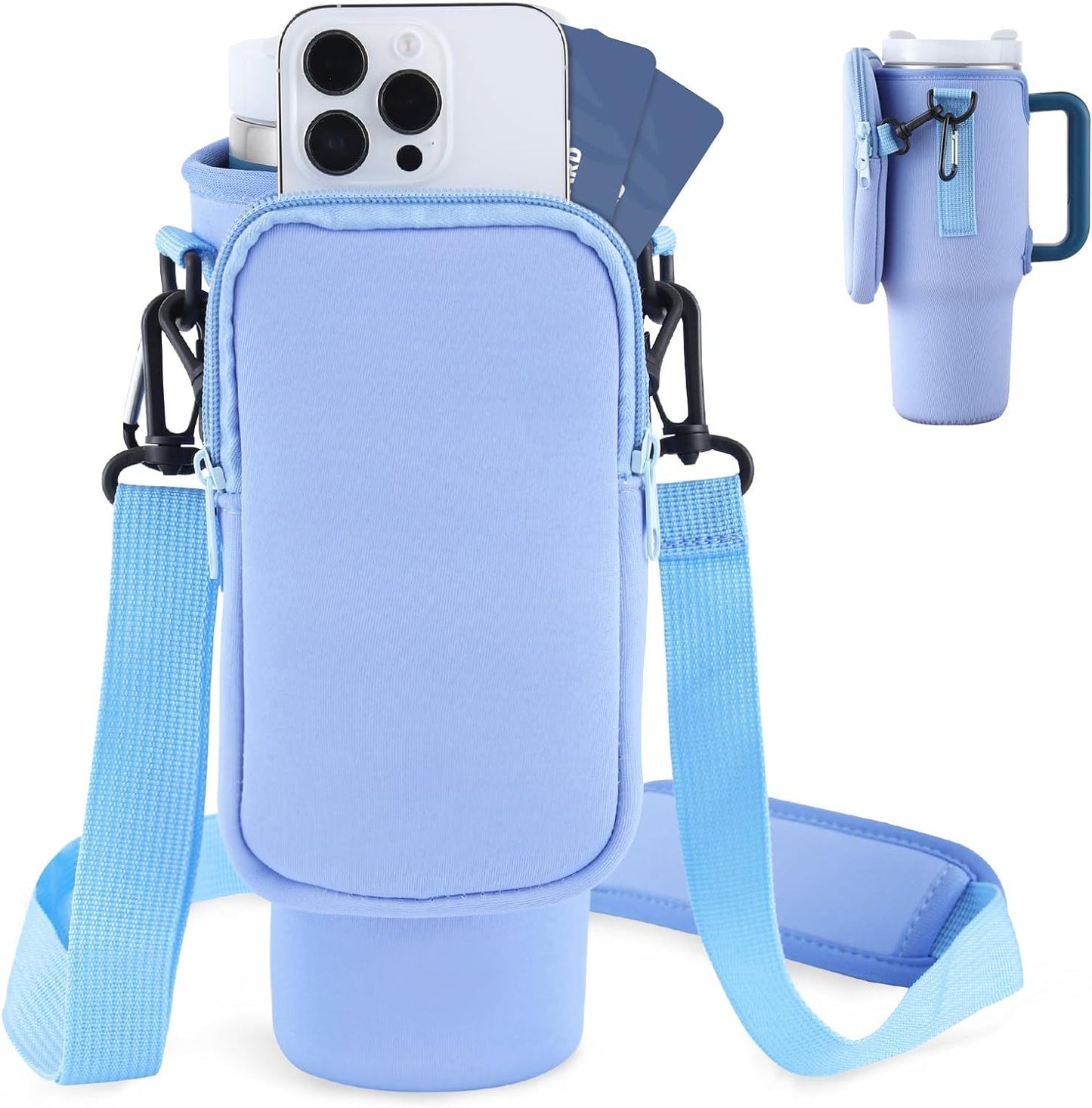 Modern Water Bottle Holder With Simple Adjustable Strap For Outdoor Hiking