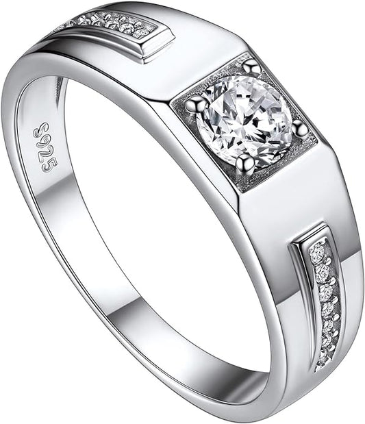 Men's Wedding Band Engagement Ring