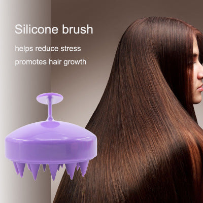 Silicone Brush To Clean The Scalp And Massage