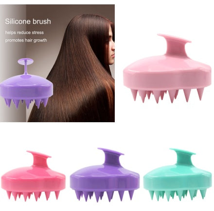 Silicone Brush To Clean The Scalp And Massage