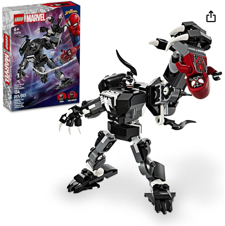 LEGO Marvel Venom Mech Armor vs Miles Morales