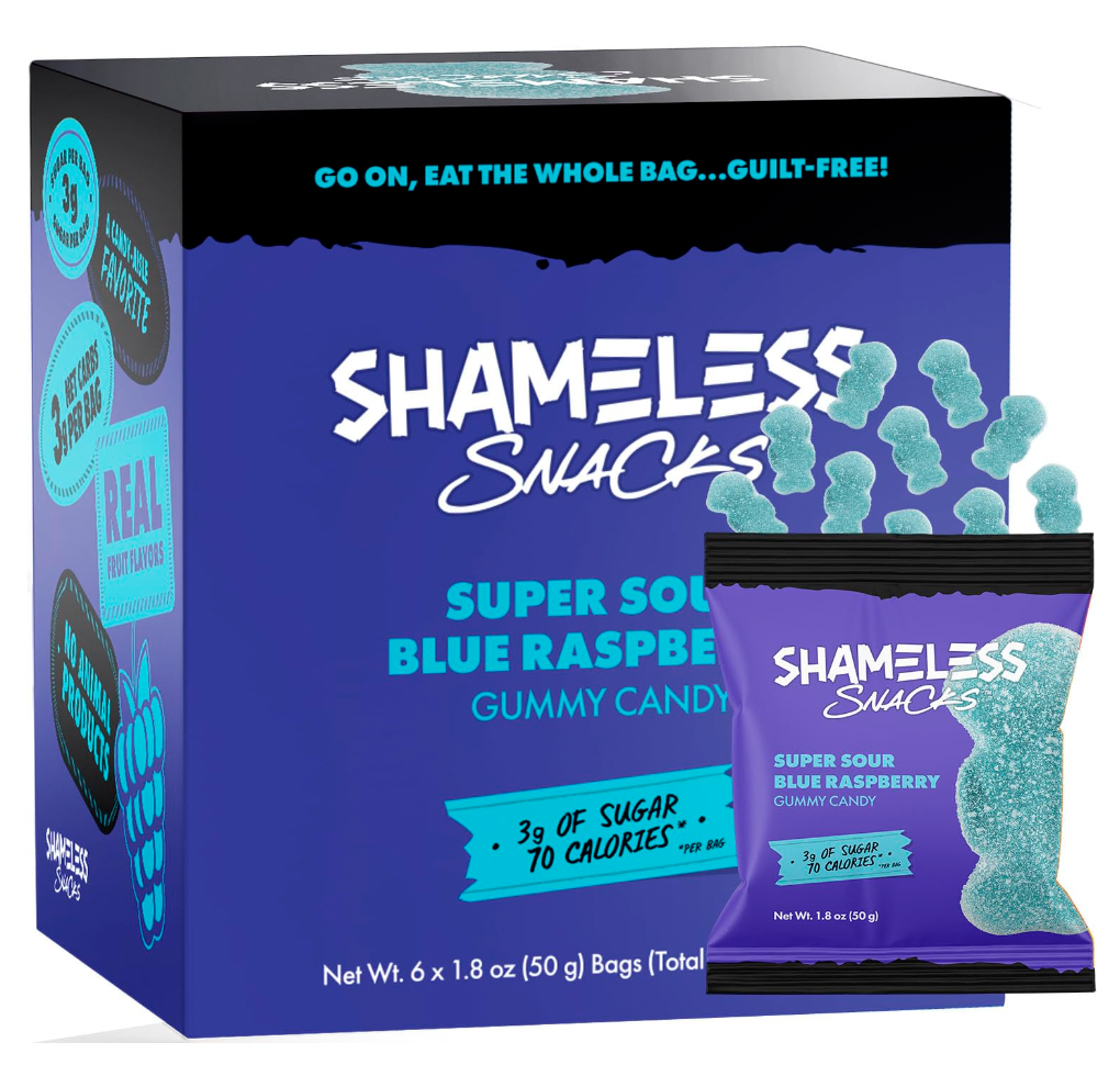 Shameless Snacks - Healthy Low Calorie Snacks, Low Carb Keto Gummies (Gluten Free Candy)