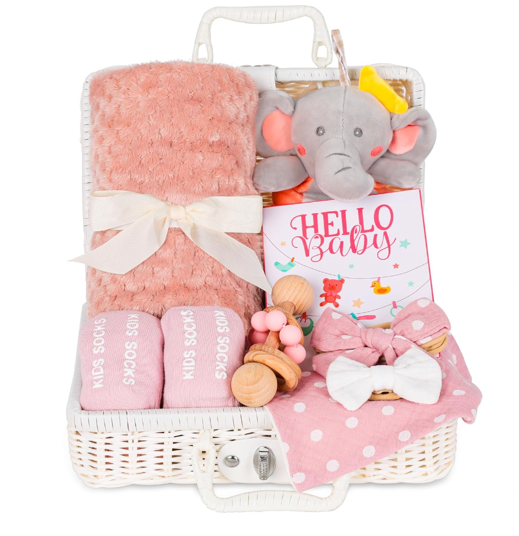 Newborn Baby Girl Basket