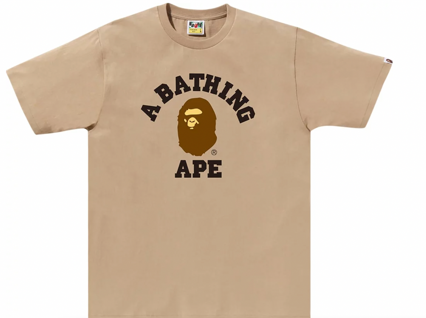 BAPE College Tee ‘Beige’